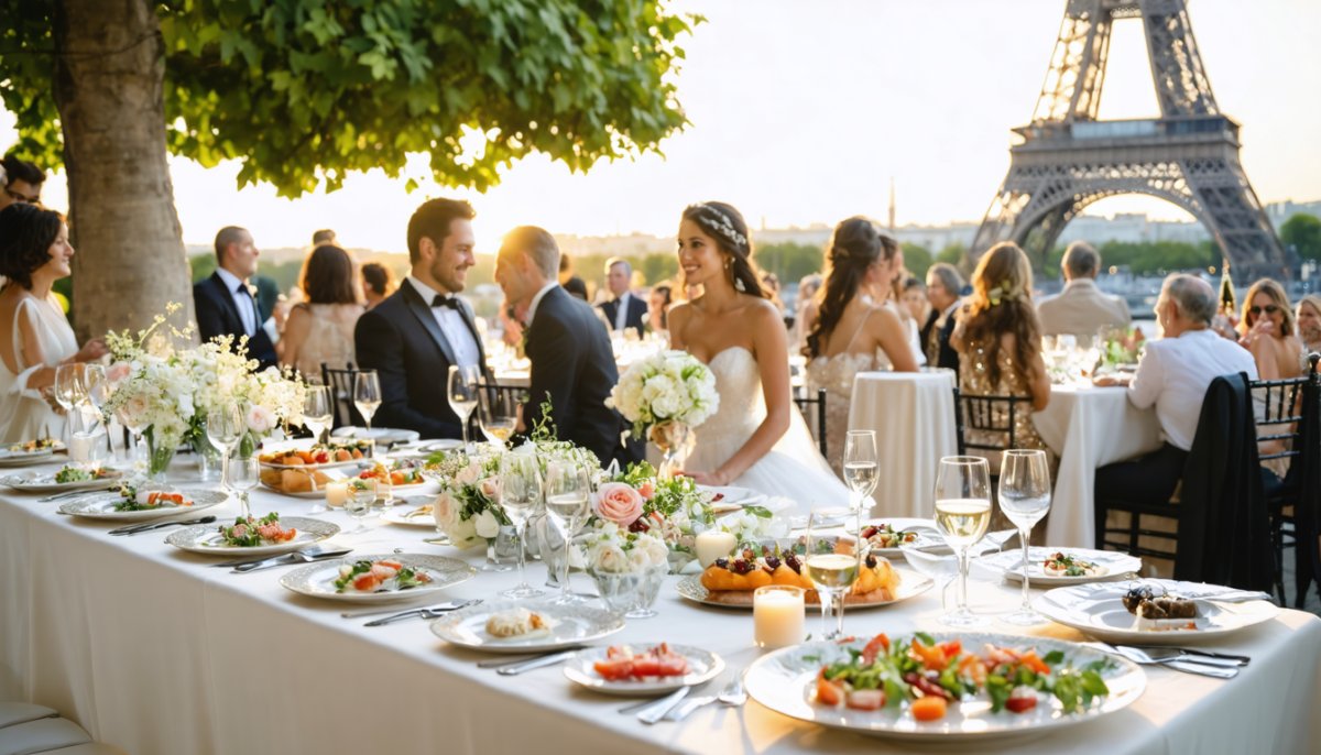 profitez d'un mariage à paris sans stress avec notre service traiteur personnalisé et sur mesure, garantissant un événement unique et délicieux.