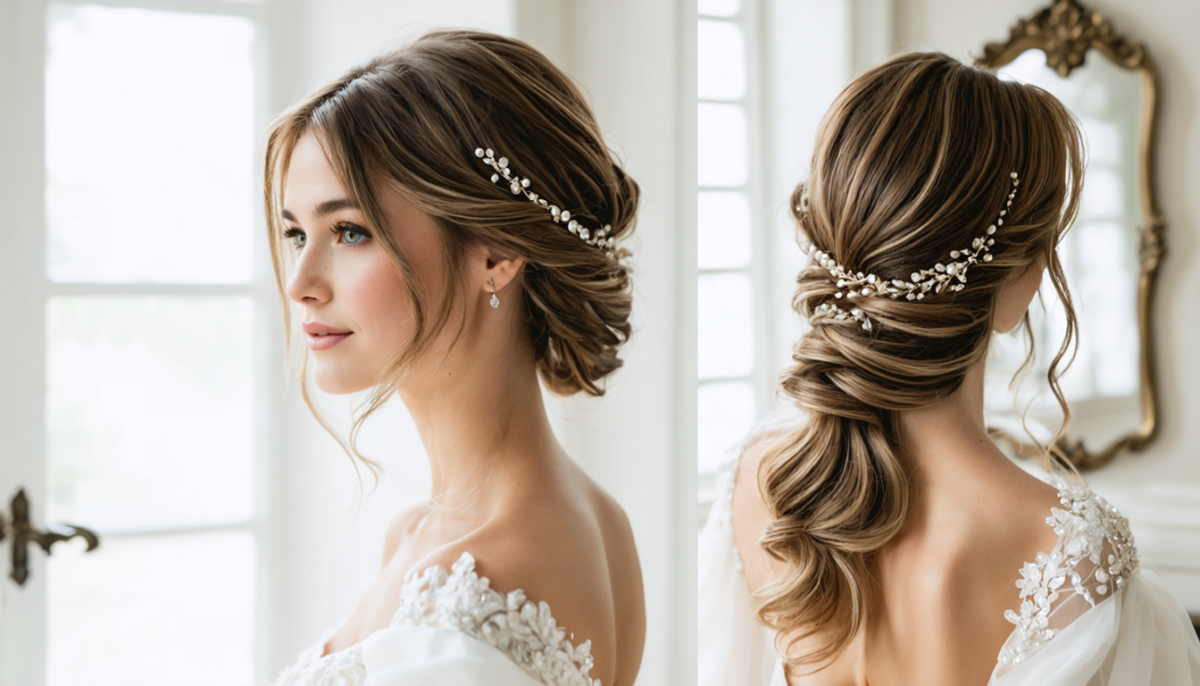 découvrez des idées élégantes de coiffures lâchées pour cheveux mi-longs, inspirées des célébrités, parfaites pour sublimer votre look le jour de votre mariage.