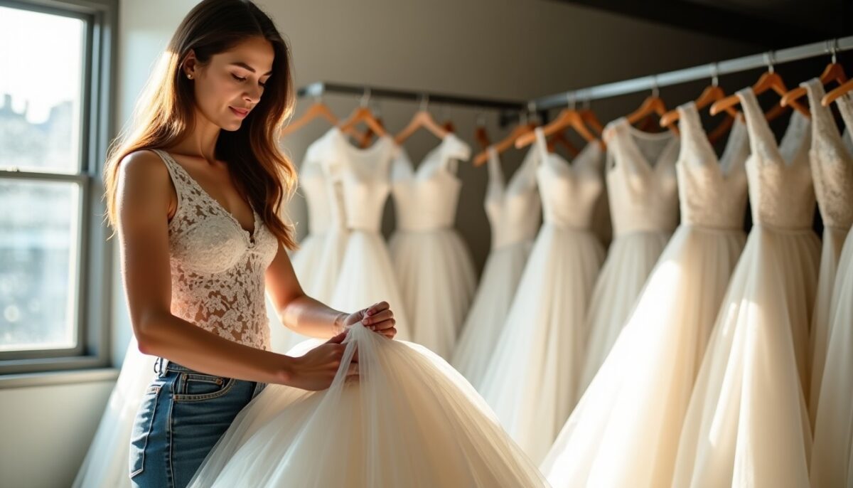 Guide pratique : plier un cerceau de robe de mariée sans l'endommager